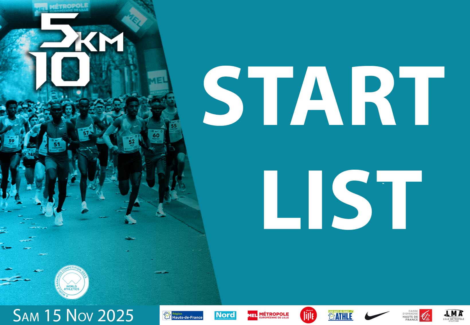 DECOUVREZ LA START-LIST !